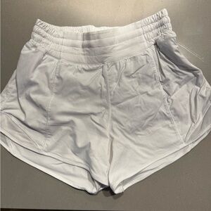 Lululemon Hotty Hot High-Rise Lined Short 4” White Size 6